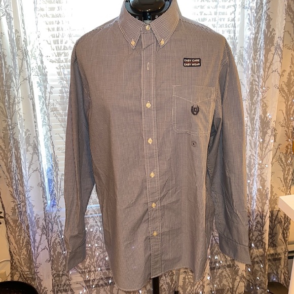 Men’s Large Chaps Easy Care button down long sleeve shirt. New with tags. - Picture 1 of 6